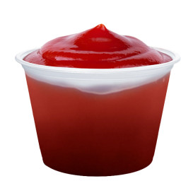 Pot à Sauce Plastique PP Trans. 165ml Ø7,3cm (2500 Utés)