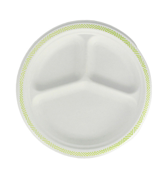 Assiette Chinet 3 Compartiments 260mm Flavour (540 Unités)