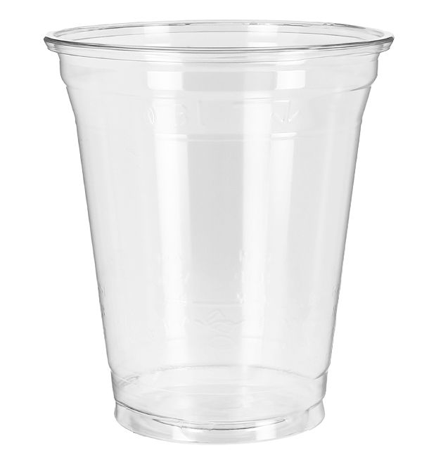 Gobelets jetables transparents en PLA pour boissons froides de 360 ml