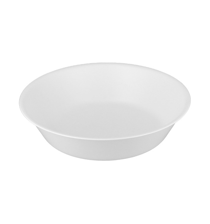 Assiette Réutilisable Durable PP Minéral Blanc Ø18cm (6 Utés)