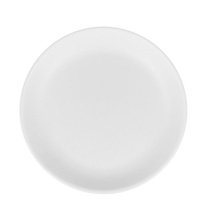 Assiette Réutilisable Durable PP Minéral Blanc Ø21cm (6 Utés)