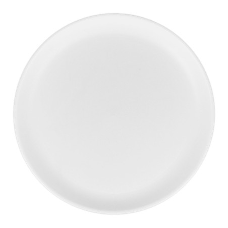 Assiette Réutilisable Durable PP Minéral Blanc Ø27,4cm (65 Utés)