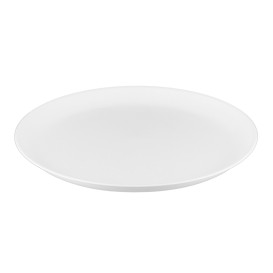 Assiette Réutilisable Durable PP Minéral Blanc Ø27,5cm (6 Utés)