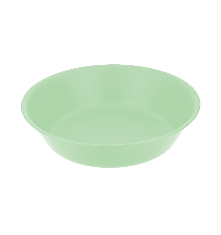 Assiette Réutilisable Durable PP Minéral Vert Ø18cm (6 Utés)