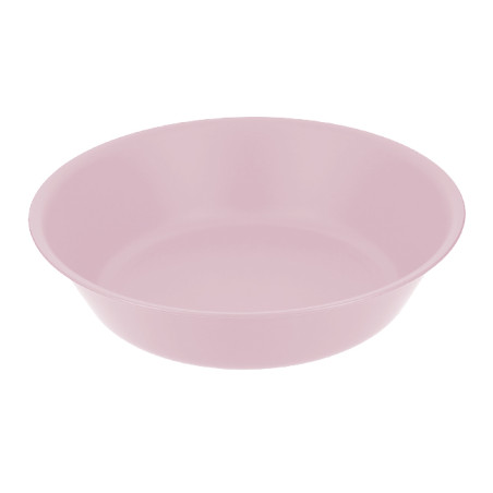 Assiette Creuse Réutilisable Durable PP Minéral Rose Ø18cm (6 Utés)