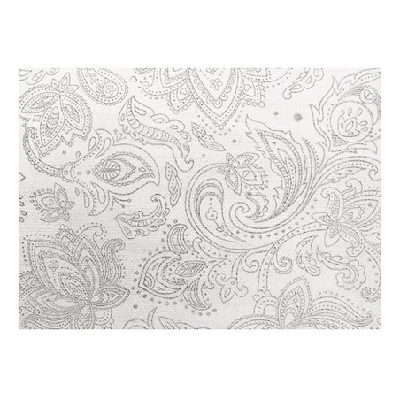 Nappe en Non-Tissé 120x120cm "Mandala" Gris 50g/m² (150 Utés)