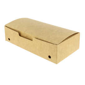 Papieren take-out doos groot maat kraft 2,00x1,00x0,50,m (25 stuks)