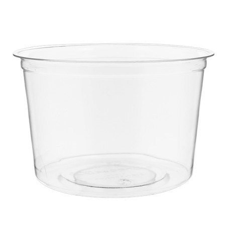 Récipient Compostable PLA Transparent 470ml (50 Utés)