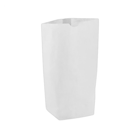 Papieren Zak met Zeshoekige Base Wit 19x26cm (50 stuks)