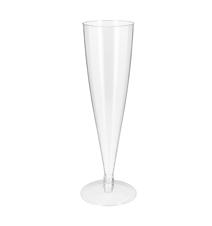 Flûte Jetable à Champagne Transparent 150ml 2P (6 Unités)