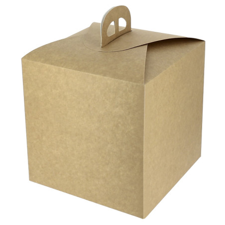 Doos voor panettone van KraftKarton 500g 18,5x18,5x18,5cm (25 Stuks)