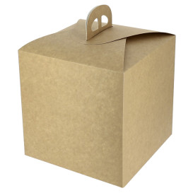 Boîte de Panettone en carton kraft 500g 18,5x18,5x18,5cm (100 Utés) 