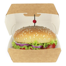 Boîte à Hamburger Kraft 12x12x7 cm (450 Unités)