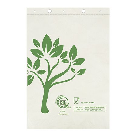 Sac Marché Block Home Compost “Be Eco!” 23x33cm 12µm (100 Utés)