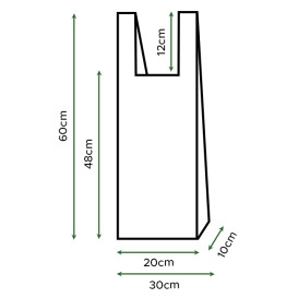 Brood-Hemddraagtassen zakje Home Compost “Bakery” 30x60cm 14µm (100 stuks)