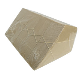 Cornet Carton Kraft avec Compartiment Sauce 270mm 250g (50 Utés)