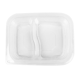 Plastic deli Container PET onverbrekelijk 2C 200/300ml 18x14x4cm (65 stuks) 