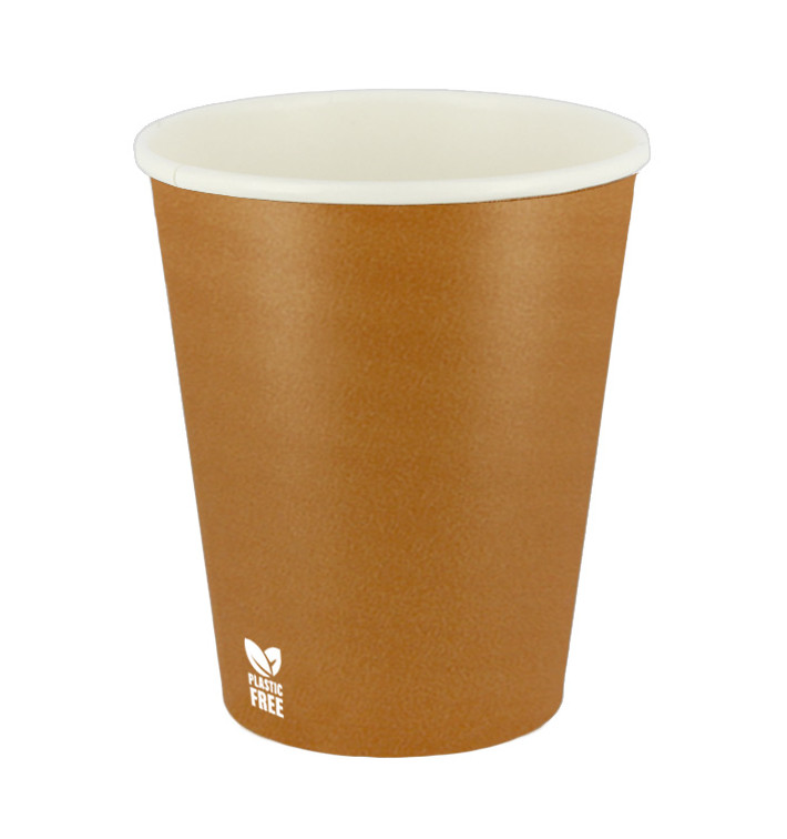 Gobelet en Carton sans Plastique 8 Oz/240ml "Caramel" Ø8,0cm (1.000 Utés)