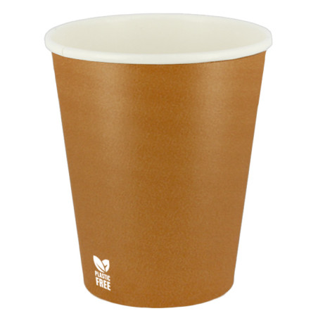 Gobelet en Carton sans Plastique 8 Oz/240ml "Caramel" Ø8,0cm (1.000 Utés)