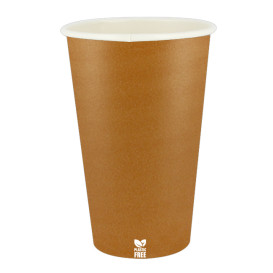 Gobelet en Carton sans Plastique 16 Oz/480ml "Caramel" Ø9,0cm (1.000 Utés)