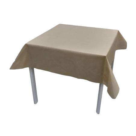 Nappe en PP Non-Tissé Crème 120x120cm (150 Utés)