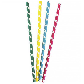 Paille Droite Papier Assortiment Ø8mm 24cm (3.000 Utés)