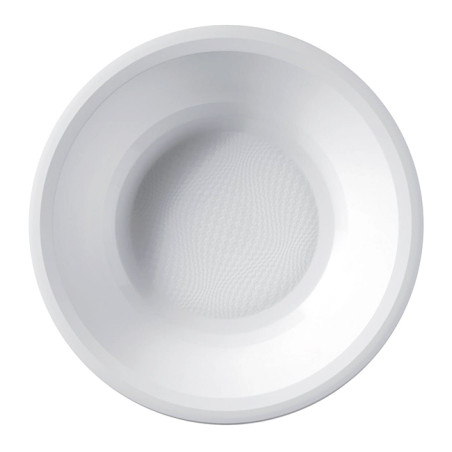 Assiette Dure Réutilisable Creuse Blanc PP Ø19,5cm (25 Utés)