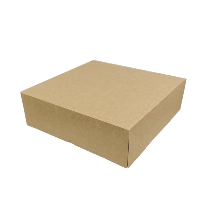 Boîte en Carton Kraft avec Rabat 28x28+10cm (100 Utés)