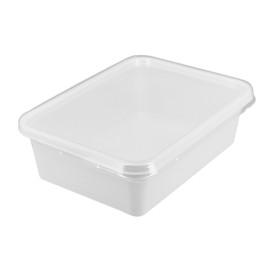 Boîte avec Couvercle Plastique PS 157x112x51mm 500ml (600 Utés)