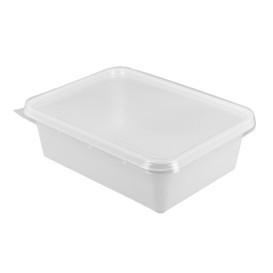 Plastic Deksel voor dienblad transparant 15,7x11,2x5,1cm (500 stuks)