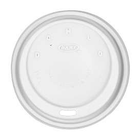 Plastic Deksel PS "Cappuccino" wit Ø9,4cm (1000 stuks)