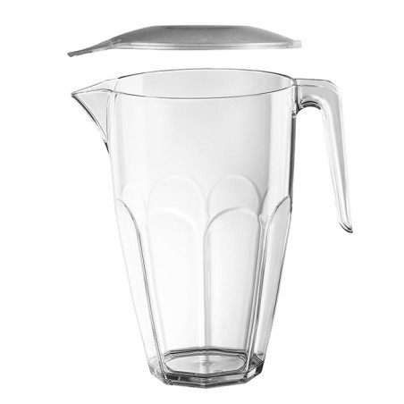 Pichet Réutilisable Durable SAN avec Couvercle 2250ml (1 Uté)