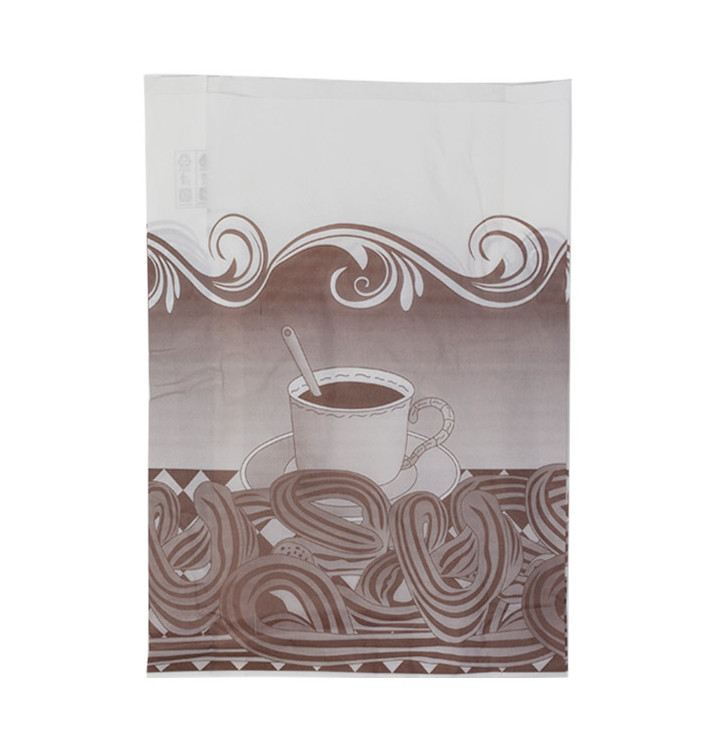 Sac Pour Churros Ingraissable 22+12x36cm (250 Utés)