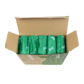 Plastic zak voor uitwerpselen van honden 100% bio 23x32cm (300 stuks)