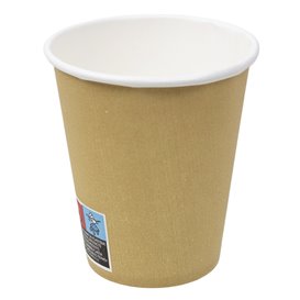 Gobelet Carton 9 Oz/280ml Kraft-Kraft Ø8,1cm (50 Utés)