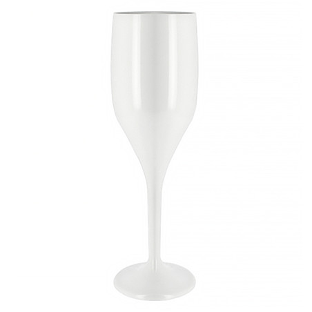 Flûte Réutilisable à Champagne SAN Blanc 150ml (1 Unité)