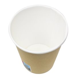 Gobelet Carton 9 Oz/280ml Kraft-Kraft Ø8,1cm (50 Utés)