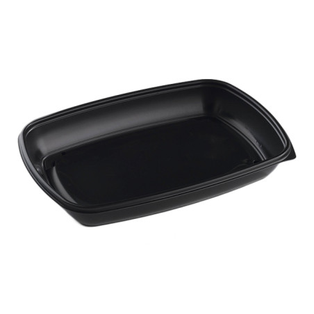 Herbruikbare Plastic Container PP Zwart 1350ml 28x20x4cm (50 stuks) 