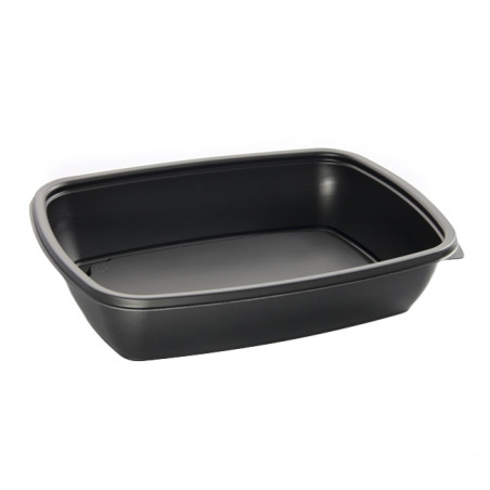 Plastic deli Container PP zwart 900ml 23x16,5cm (75 stuks) 