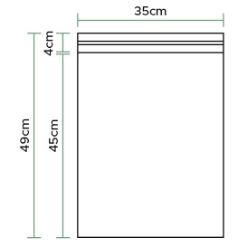 Plastic zakken zelfklevende flap CPP G160 35x45cm (100 stuks) 