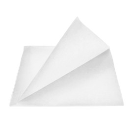 Papieren zak Vetvrij open L vormig 18x18,2cm wit (3000 stuks)