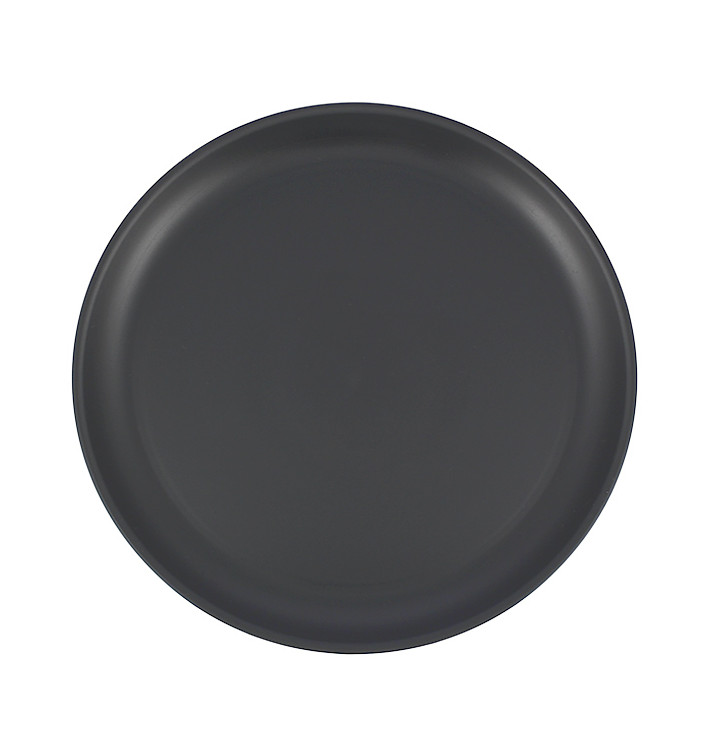 Assiette Réutilisable Durable PP Minéral Anthracite Ø27,4cm (6 Utés)