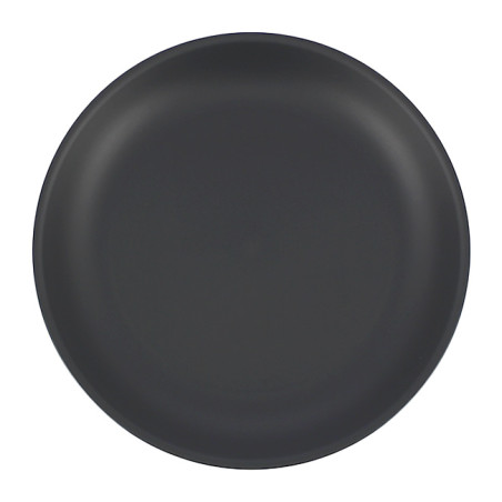 Assiette Réutilisable Durable PP Minéral Anthracite Ø21cm (65 Utés)