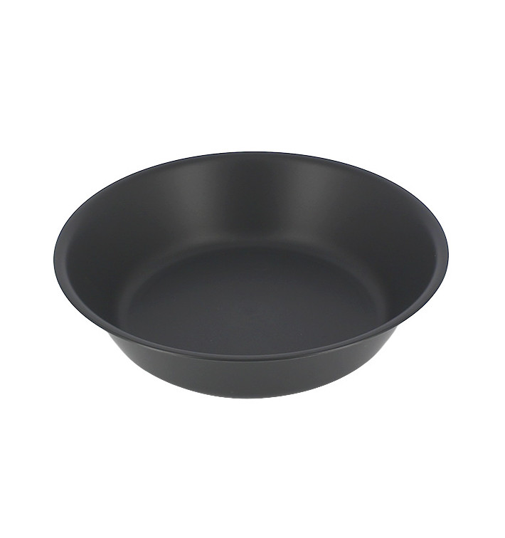 Assiette Réutilisable Durable PP Minéral Anthracite Ø18cm (54 Utés)