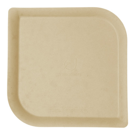 Assiette Bagasse et Bambou Naturel 23,8 cm (50 Utés)