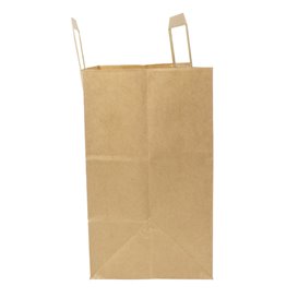 Sac Papier Kraft avec Anses Plates 70g/m² 32x22x26cm (250 Utés)