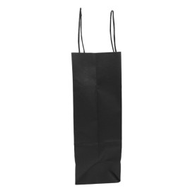 Sac en papier SOS Noir avec Anses 100g/m² 25+11x31cm (25 Utés)