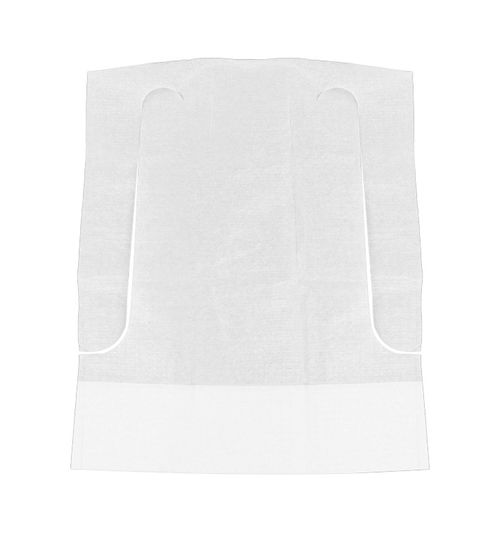 Bavoir Enfant avec poche Blanc 33x28cm (1000 Utés)