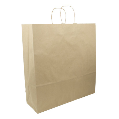 Sac en papier Hawanna avec Anses KRAFT 100g/m² 46+16x49cm (50 Utés)