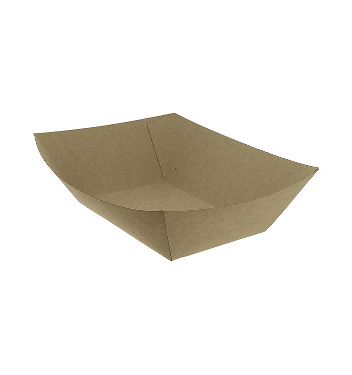 Barquette Carton Kraft-Kraft 12,2x8,0x5,5cm 525ml (25 Utés)